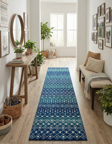 3' 3 x 16' 5 Moroccan Trellis Runner Rug