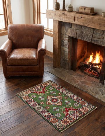 2' 1 x 3' 3 Hand Knotted Kazak Rug
