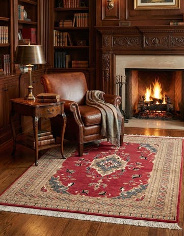 4' 4 x 5' 10 Hand Knotted Bokhara Oriental Rug