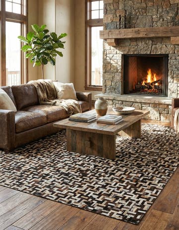 7' 11 x 10' Cowhide - Patchwork Rug