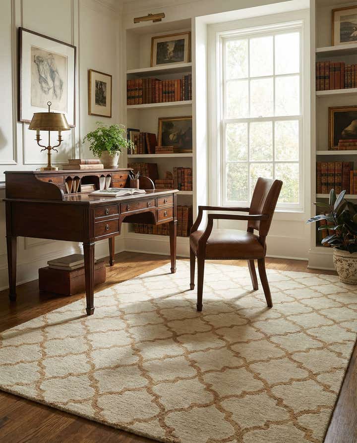 5' x 7' Hand Knotted Luna Wool Rug