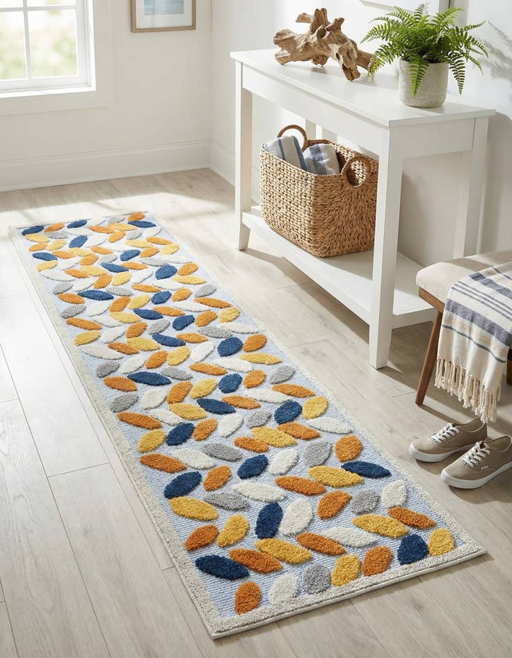 Detail image of 2' x 8'  Washable Aruba Indoor / Outdoor Runner Rug