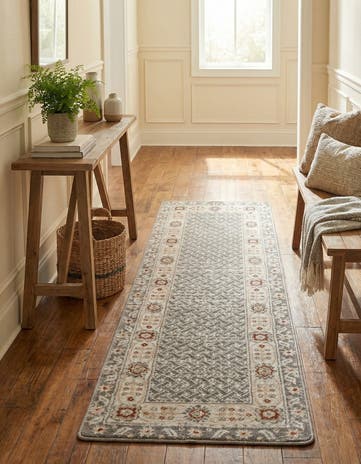 Steel gray Charlotte Runner Rug