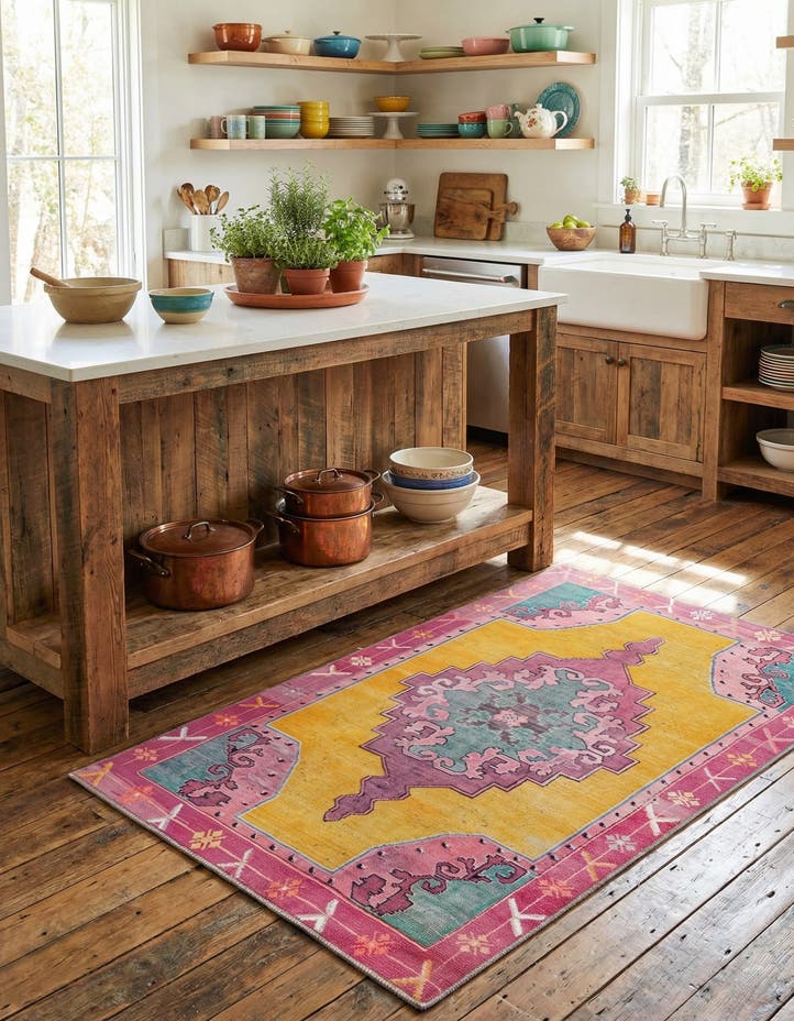 3' 6 x 5' 6 Washable Timeless Rug