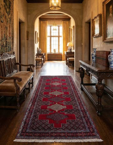 3' 10 x 9' 11 Abadeh Wool Runner Rug