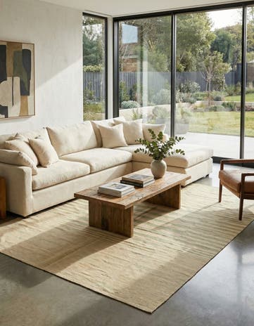 5' 9 x 7' 6 Hand Woven Kilim Modern Wool Rug