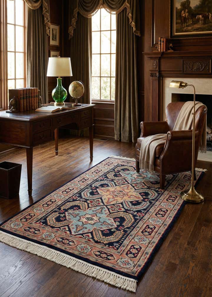 3' 3 x 5' Hand Knotted Bokhara Wool Rug