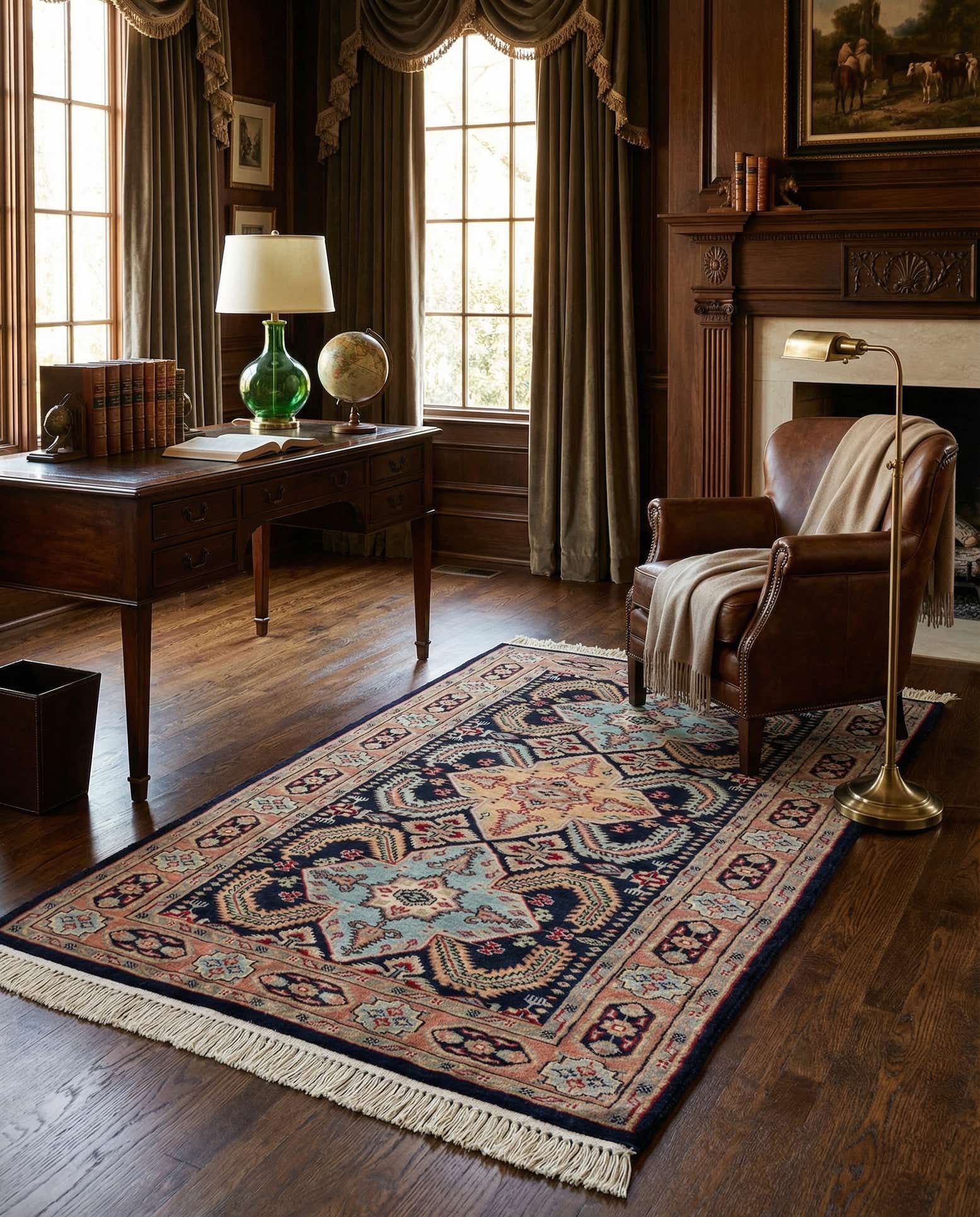 3' 3 x 5' Hand Knotted Bokhara Wool Rug
