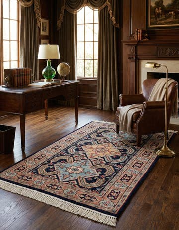 3' 3 x 5' Hand Knotted Bokhara Wool Rug