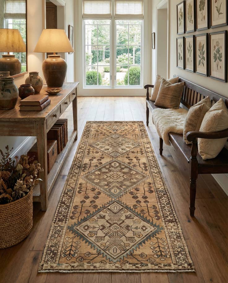 Detail image of 3' 11 x 8' 8 Hamedan Rug