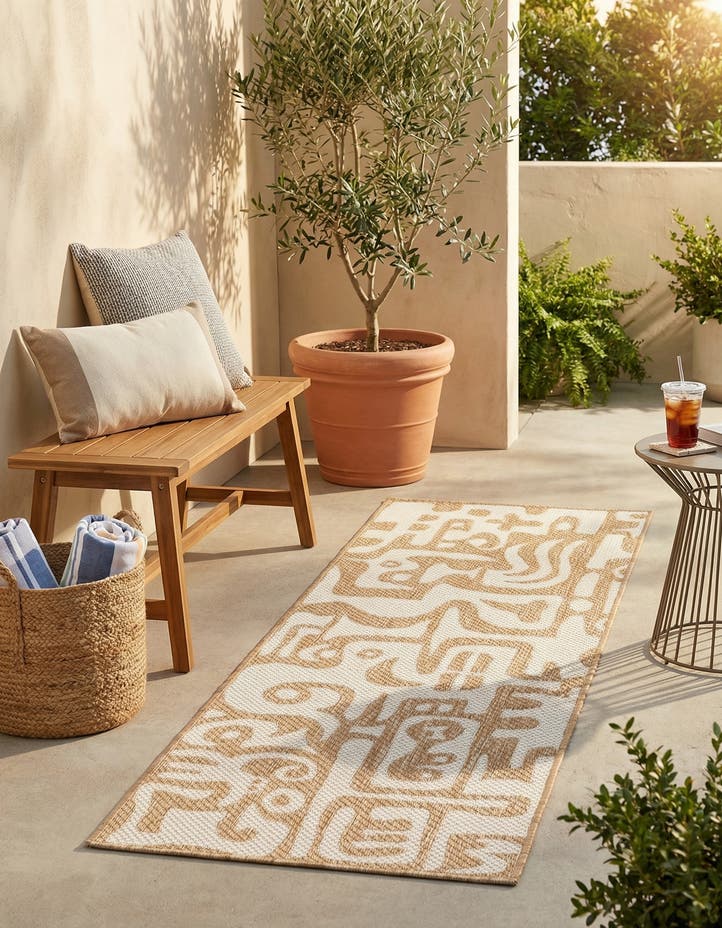2' x 6' Easy-Clean Modern Indoor / Outdoor...