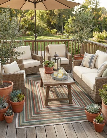 6' x 9' Easy-Clean Baja Indoor / Outdoor Rug
