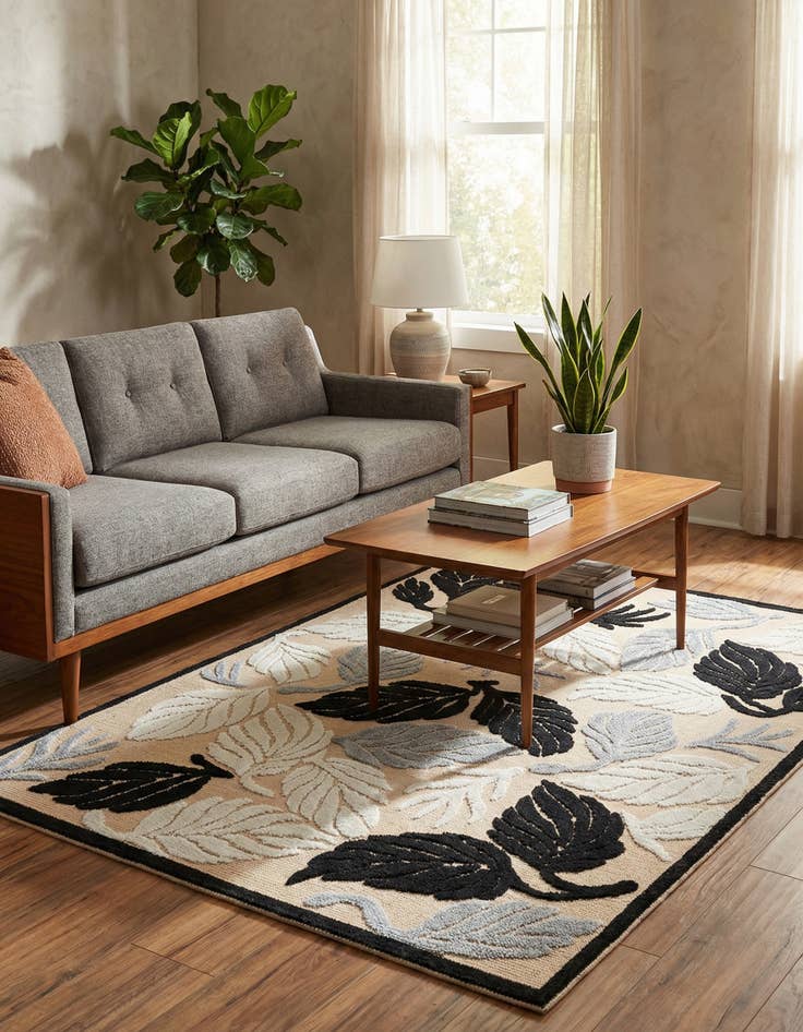 Detail image of 5' 3 x 7' 7  Washable  Indoor / Outdoor Rug