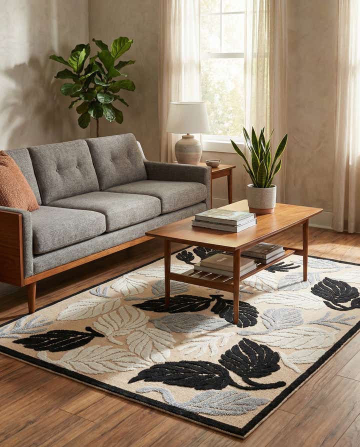 5' 3 x 7' 7 Easy-Clean Indoor / Outdoor Rug