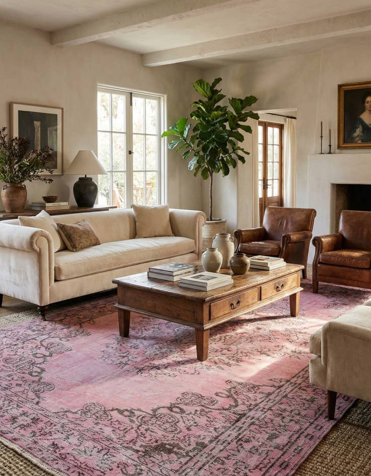 Detail image of 6' 2 x 10' Ultra Vintage Wool Rug