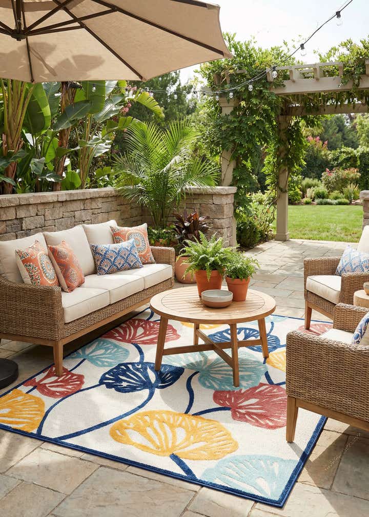 9' x 12' Easy-Clean Belize Indoor / Outdoor Rug