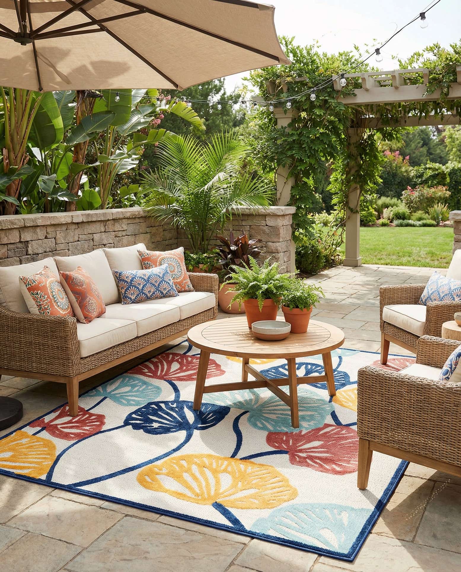 9' x 12' Easy-Clean Belize Indoor / Outdoor Rug