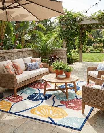 9' x 12' Easy-Clean Belize Indoor / Outdoor Rug