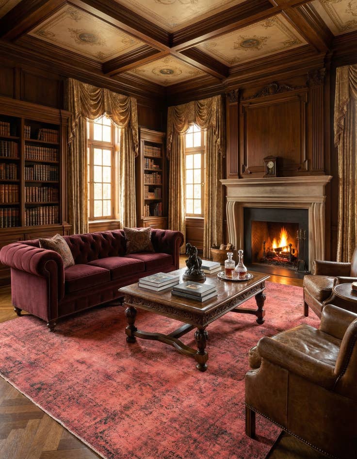 Detail image of 9' 3 x 12' 5 Vintage Royal Wool Rug