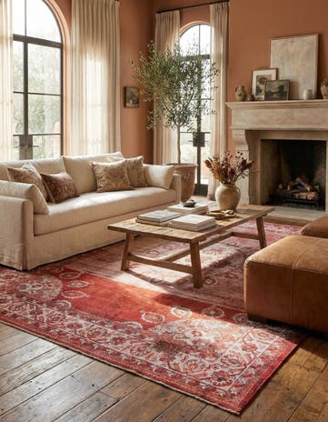 8' 7 x 11' 8 Hand Knotted Ultra Vintage Persian Wool Rug