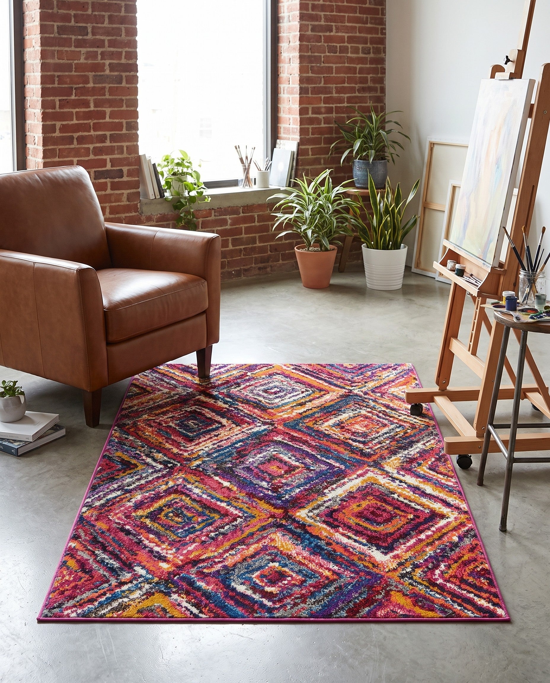3' 3 x 5' 3 Washable Hyacinth Rug