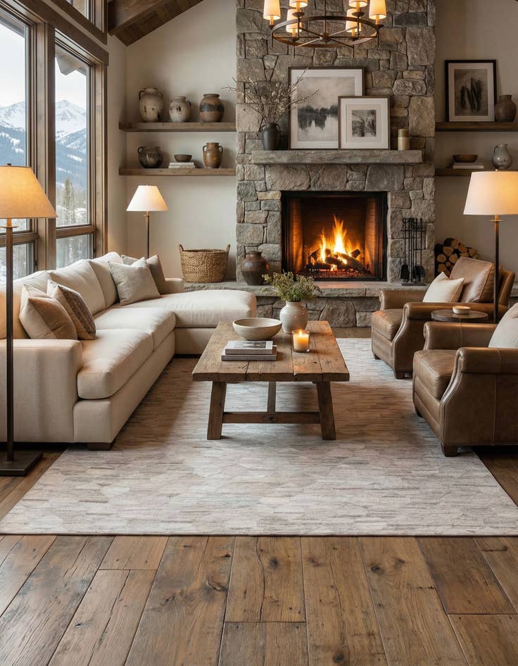 Detail image of  5' 2 x 7' 10 Cowhide Rug