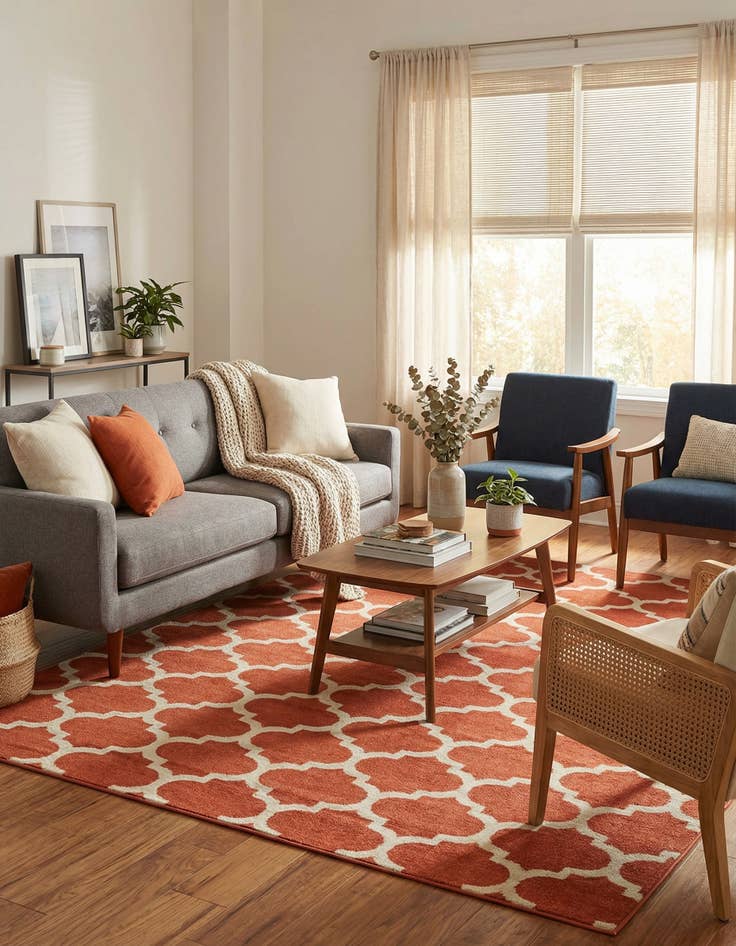 Detail image of  8' x 11' Lattice Rug