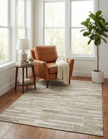 4' 1 x 6' 1 Cowhide Stocks Rug