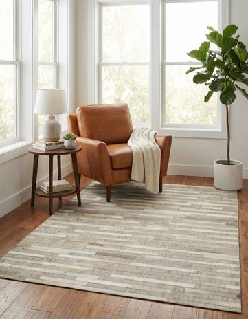 4' 1 x 6' 1 Cowhide Stocks Rug