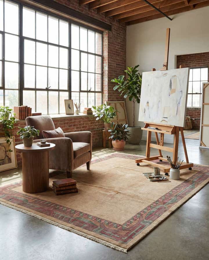 8' 3 x 11' 5 Hand Knotted Tibet Wool Rug