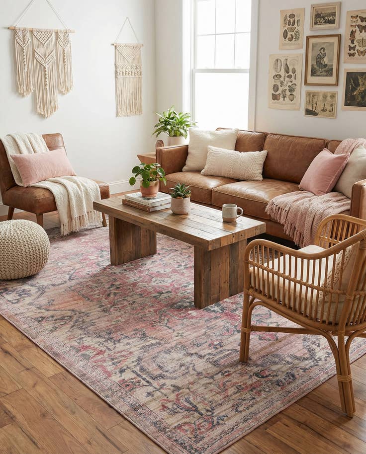 Detail image of 7' 3 x 10' Washable Nostalgia Rug