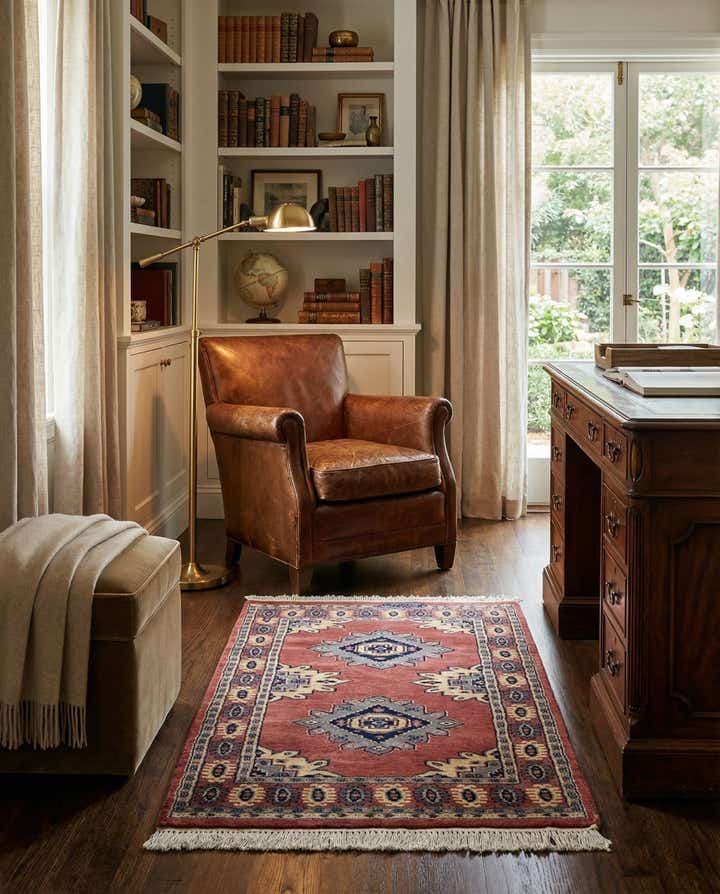 2' 7 x 4' 3 Hand Knotted Bokhara Rug
