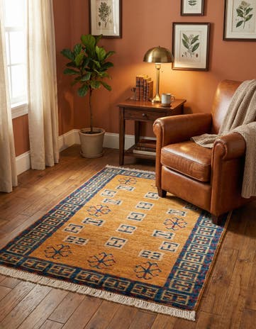 2' 8 x 3' 10 Hand Knotted Ziegler Wool Rug