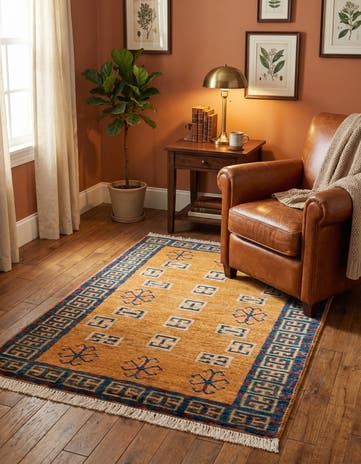2' 8 x 3' 10 Hand Knotted Ziegler Wool Rug