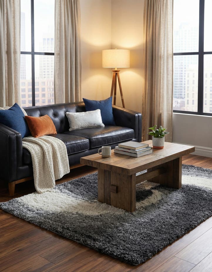 4' x 6' Soft Touch Shag Rug