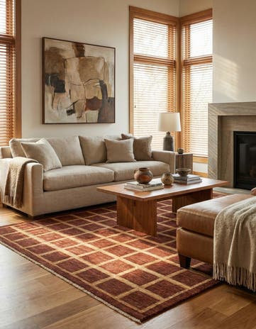 5' 7 x 7' 8 Hand Knotted Modern Ziegler Rug