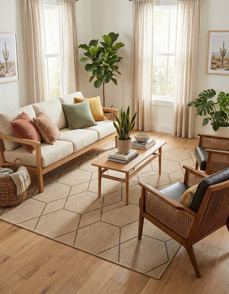 Detail image of 6' 3 x 9' Dunes Rug