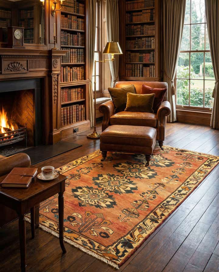 4' x 7' 10 Gabbeh Wool Rug