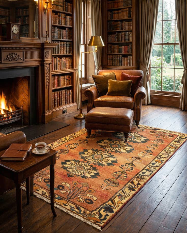 Detail image of 4' x 7' 10 Gabbeh Wool Rug