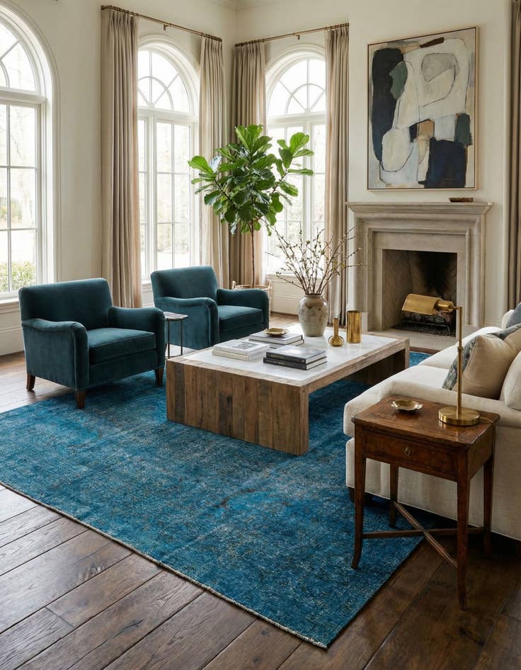 Detail image of 9' 8 x 12' 7  Hand Knotted Ultra Vintage Persian Wool Rug