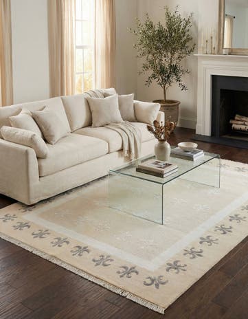 4' 11 x 6' 7 Hand Knotted Darya Wool Rug