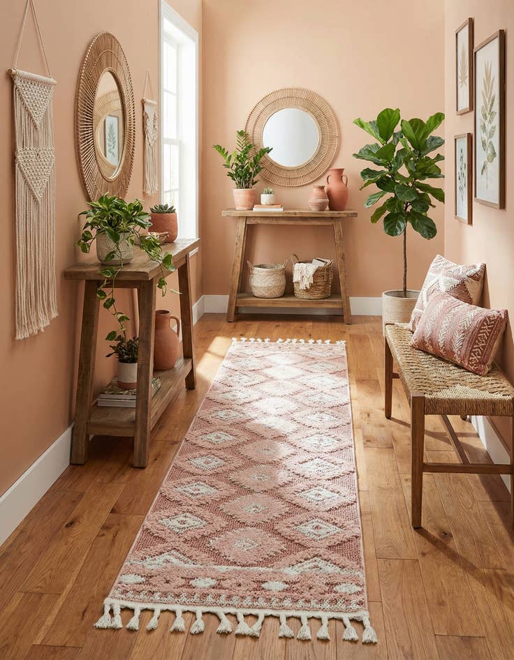 Detail image of  2' x 8' Boho Runner Rug