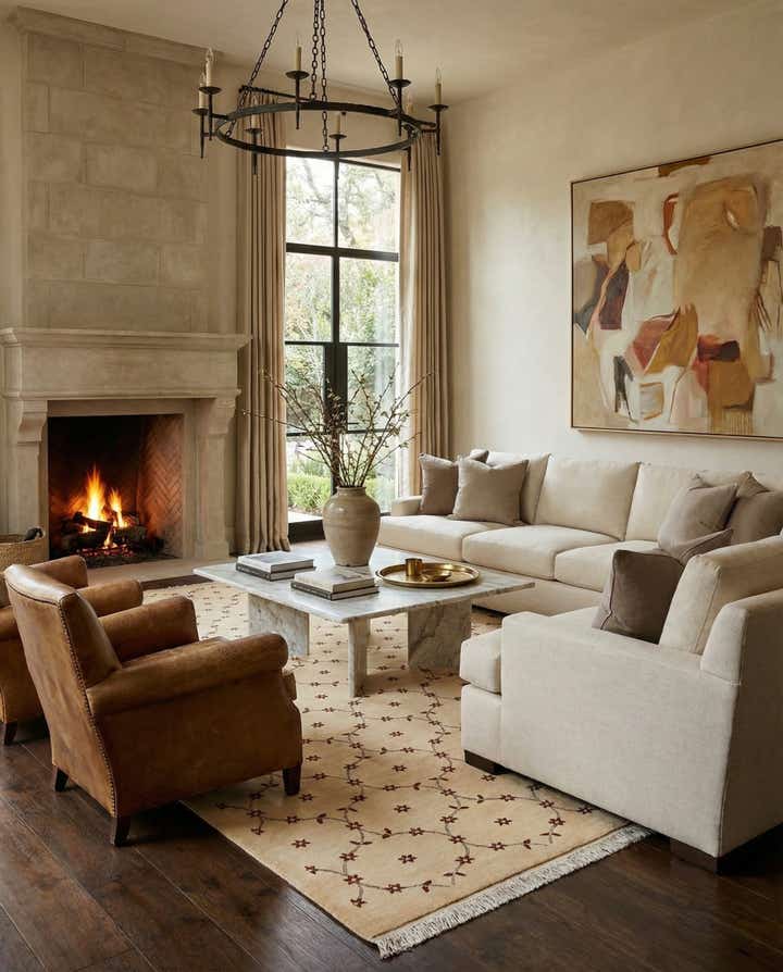 8' 2 x 11' 6 Hand Knotted Darya Wool Rug