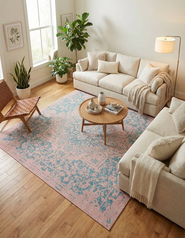 Detail image of 10' 8 x 10' 8  Washable Jill Zarin Dubai Indoor / Outdoor Square Rug