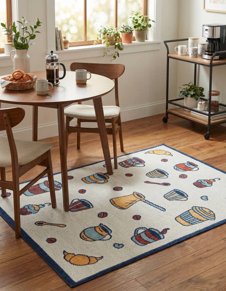 Detail image of 5' x 7' 7  Washable  Indoor / Outdoor Rug