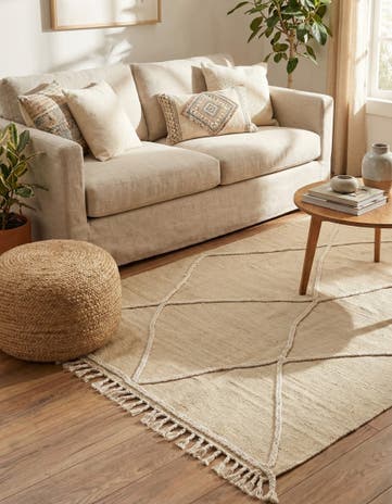 3' 5 x 4' 10 Hand Knotted Moroccan Wool Rug