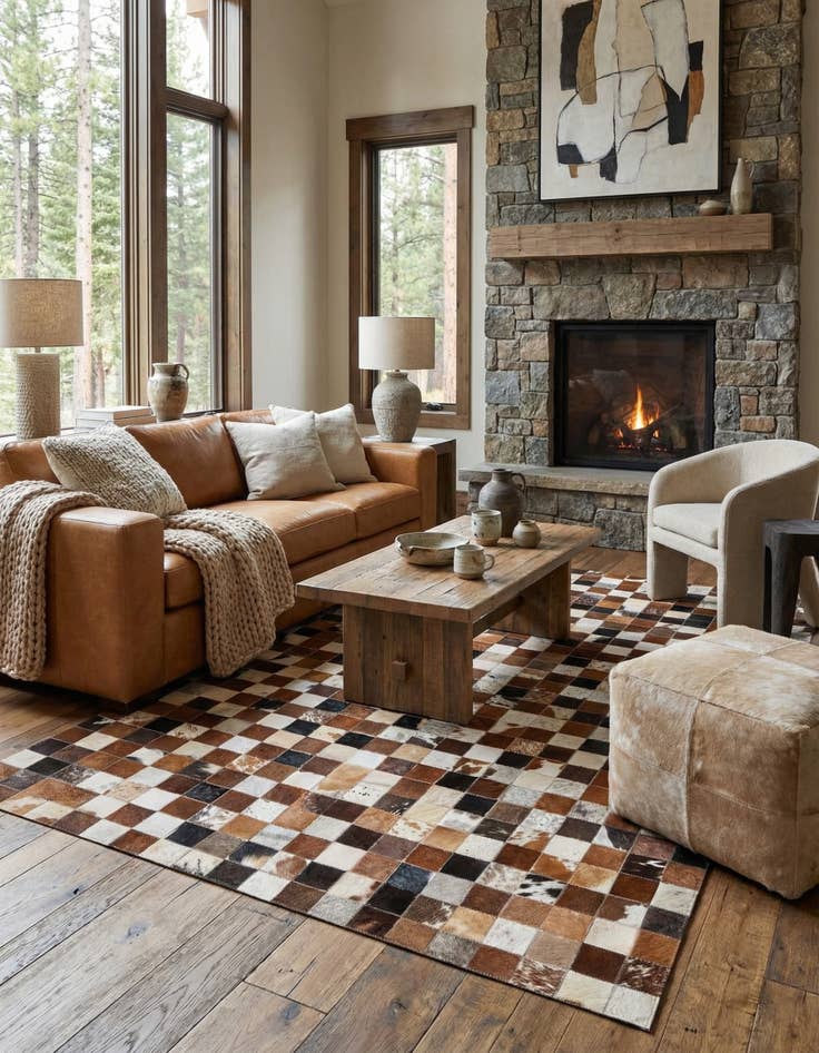 Detail image of 5' x 8' Cowhide Rug