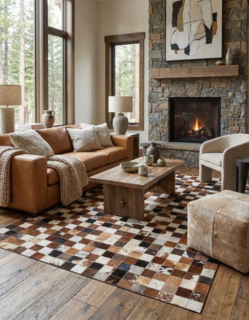 5' x 8' Cowhide Rug
