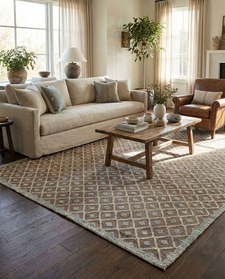 8' x 10' 1 Hand Knotted Moroccan Wool Rug