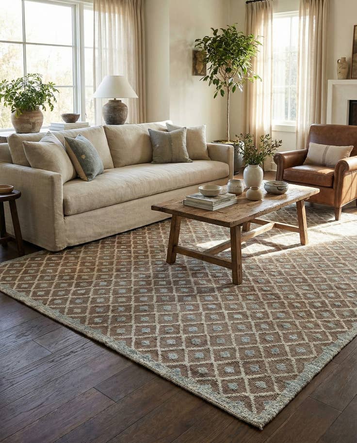 Detail image of 8' x 10' 1 Hand Knotted Moroccan Wool Rug